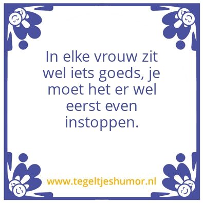 Tegeltje: Goed