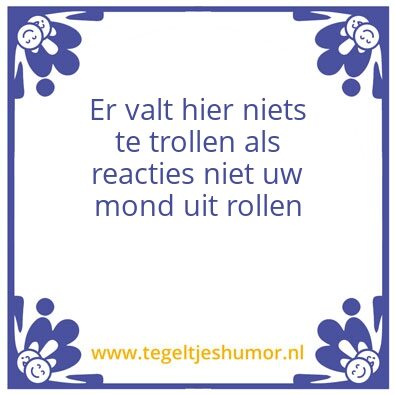 Tegeltje: Getrol