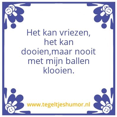 Tegeltje: Bal