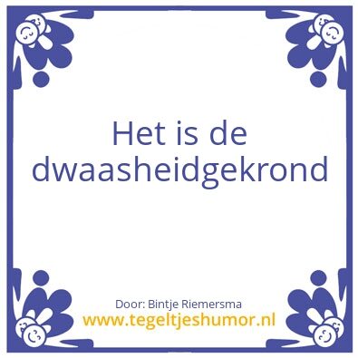 Tegeltje: Bintje Riemersma