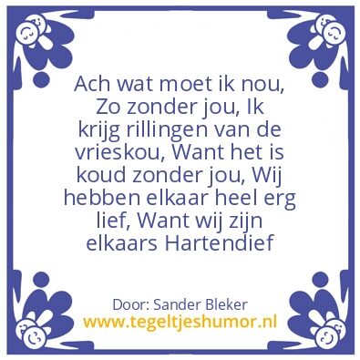 Tegeltje: Voor Sanne Loykens