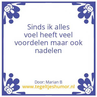 Tegeltje: Marian Borg
