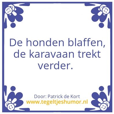 Tegeltje: Spreekwoord