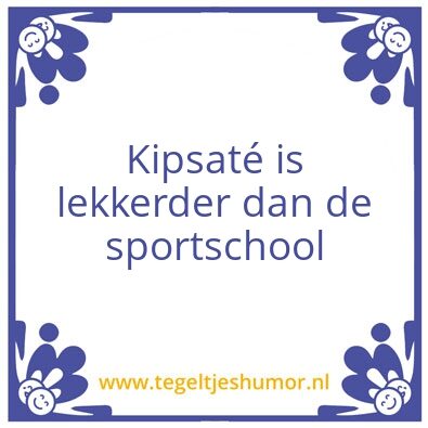 Tegeltje: Kipsate