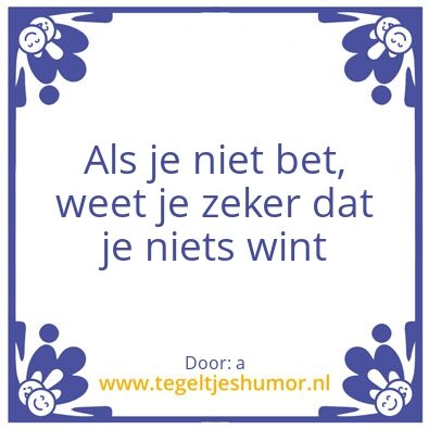 Tegeltje: a