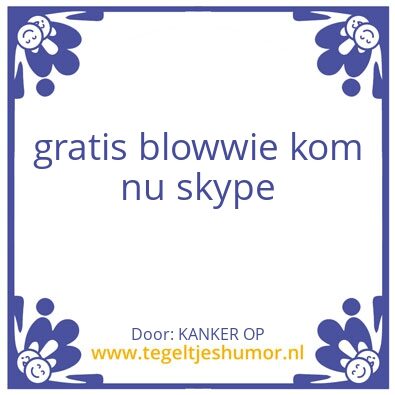 Tegeltje: je kanker tia