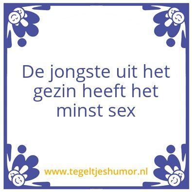 Tegeltje: Jongste