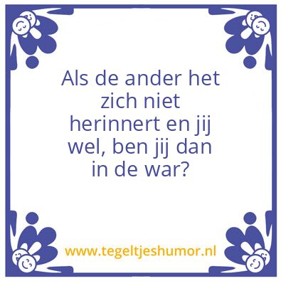Tegeltje: Onzeker