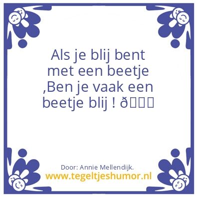Tegeltje: .
