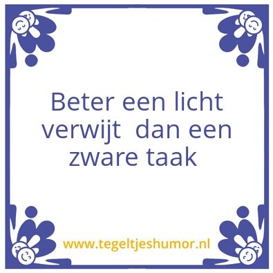 Tegeltje: .