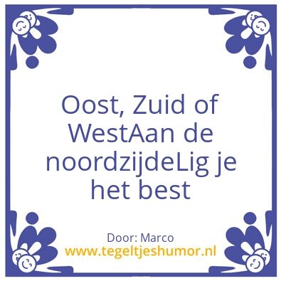 Tegeltje: Tja alma