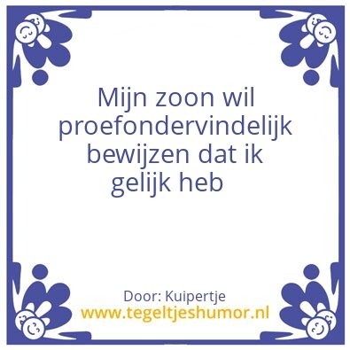 Tegeltje: Pubertijd