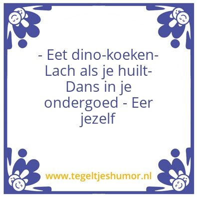 Tegeltje: Spelregels van het leven: