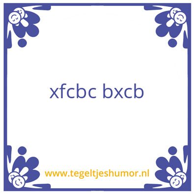 Tegeltje: cbcb