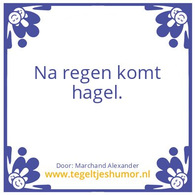 Tegeltje: .