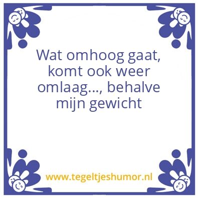 Tegeltje: Gewicht