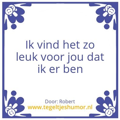 Tegeltje: Zo leuk