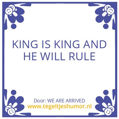 Tegeltje: AL IS WELL