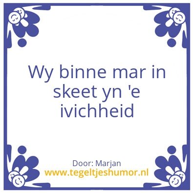 Tegeltje: Wijsheden