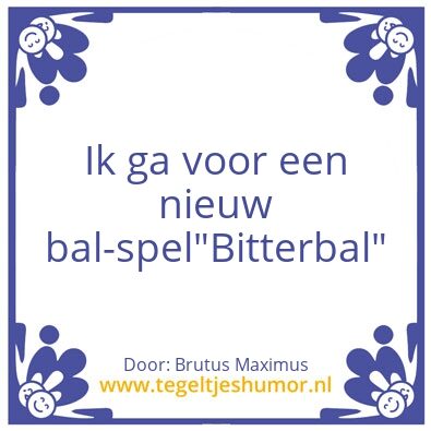 Tegeltje: Bal