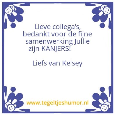 Tegeltje: –