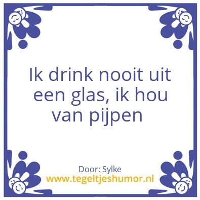 Tegeltje: Sylke