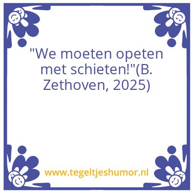 Tegeltje: X