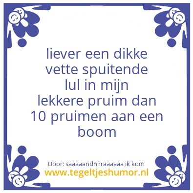 Tegeltje: ik