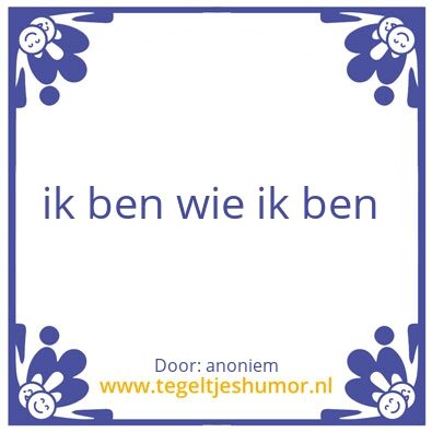 Tegeltje: hoi