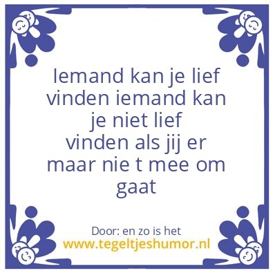 Tegeltje: liefde