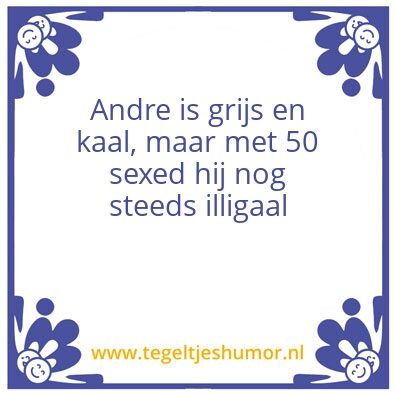 Tegeltje: Andre Illigaal