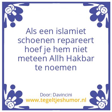 Tegeltje: Allaf
