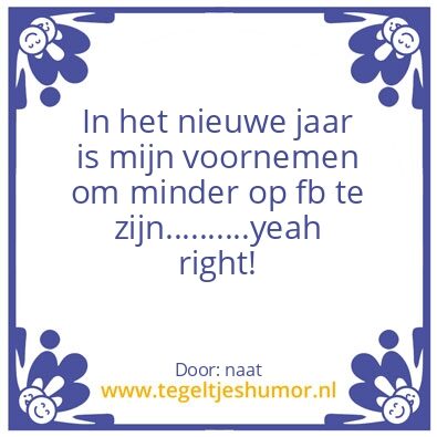 Tegeltje: goede voornemen