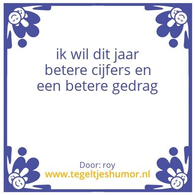 Tegeltje: roy