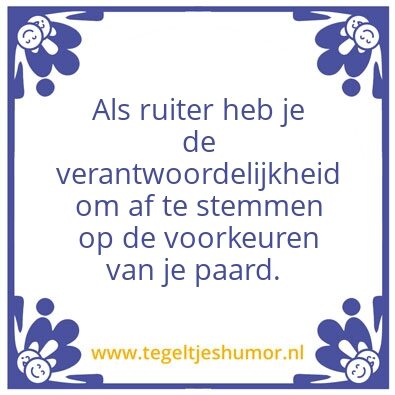 Tegeltje: Q4HorseProfile
