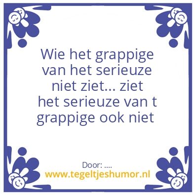 Tegeltje: …