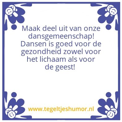 Tegeltje: DAns