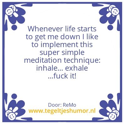 Tegeltje: Burnout