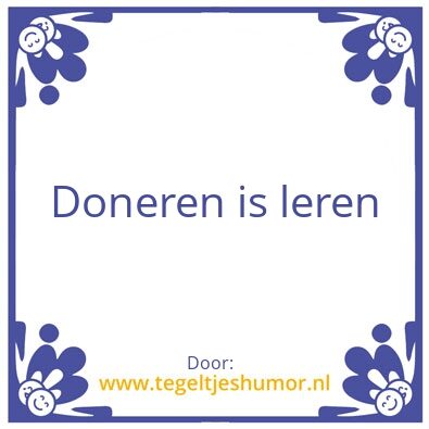 Tegeltje: Tegeltje