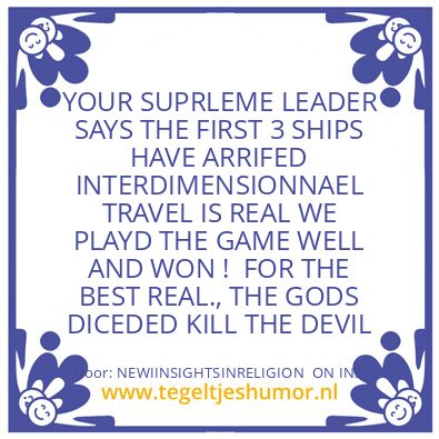 Tegeltje: THE DEVIL IS DEADTHE DEVIL IS