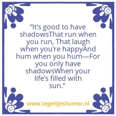 Tegeltje: Sun