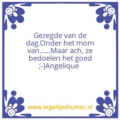 Tegeltje: Angelique Gielis