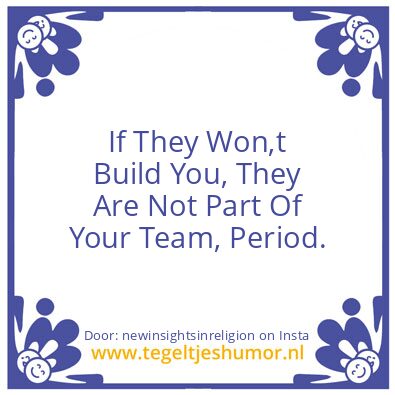 Tegeltje: Quitters are Losers.