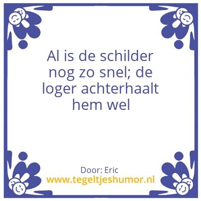 Tegeltje: Logerij