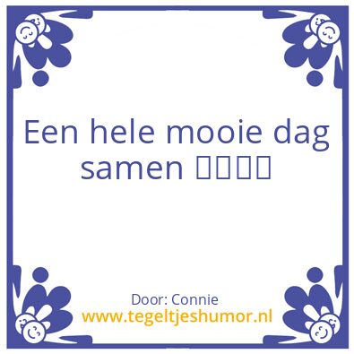 Tegeltje: Trouwdag
