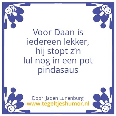 Tegeltje: Tegel
