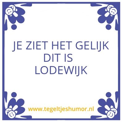 Tegeltje: buren