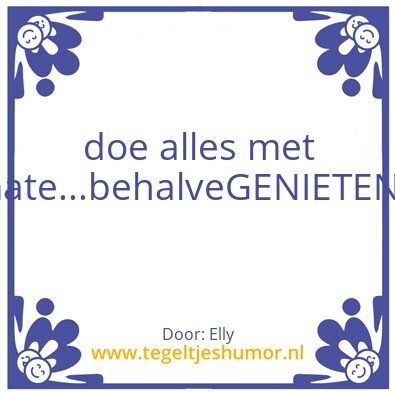 Tegeltje: Met mate