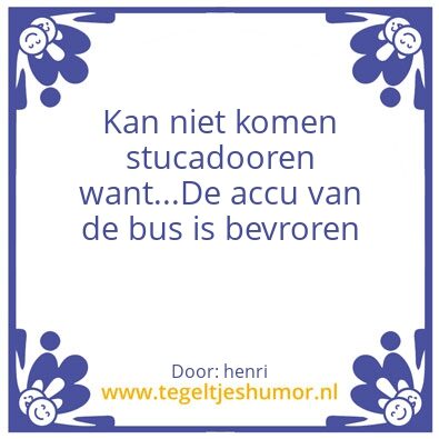 Tegeltje: Tegel