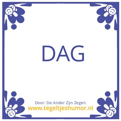 Tegeltje: De Ander Zijn Vloek is